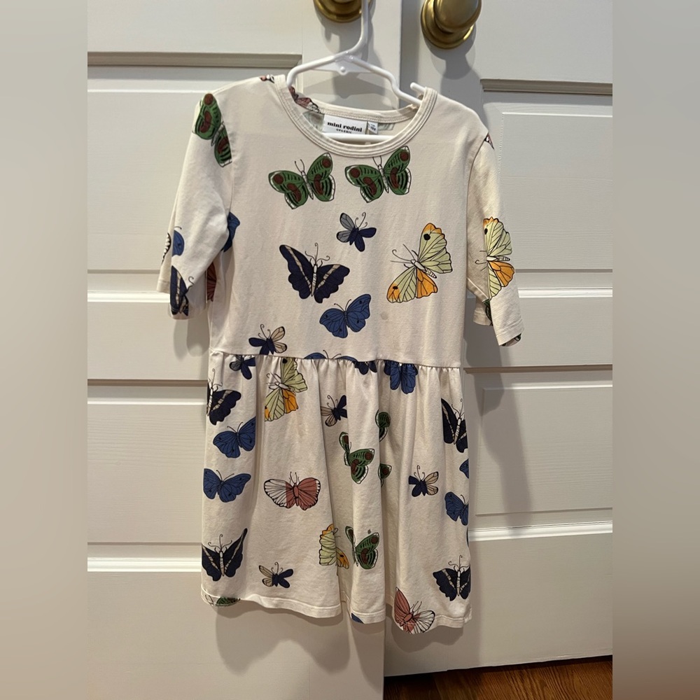 Mini Rodini butterfly dress size 5-7